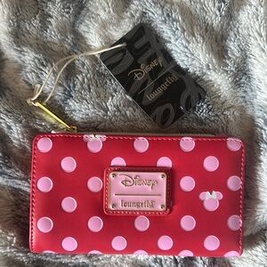 Loungefly Minnie Mouse Pink Polka Dot Wallet